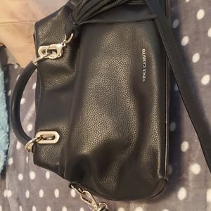 Vince Camuto Black Leather Shoulder Bag